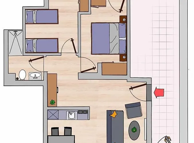 Zur Alten Konditorei 公寓